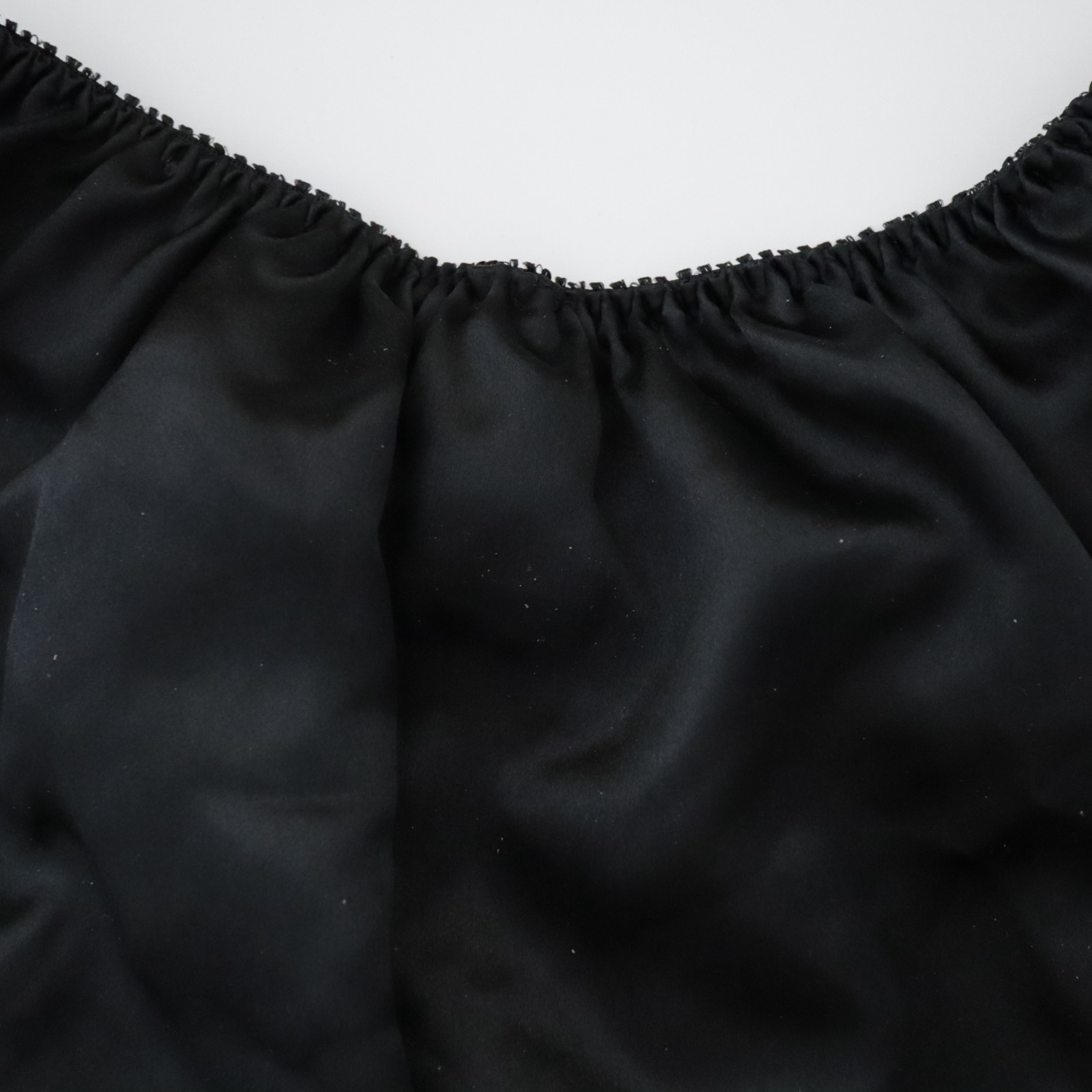 NEW Unbranded TRUE VTG 90s Flutter Ruffle Polyester Satin Bikini Panty LARGE