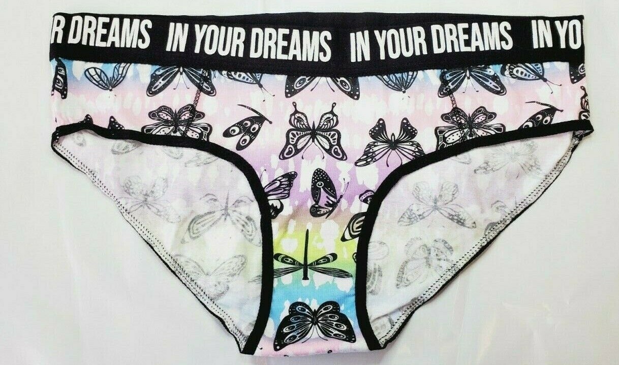 Rue 21 Women’s Bikini Panties X-LARGE In Your Dreams Pink Purple Butterflies