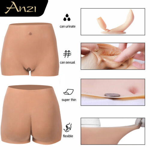 Anzi Silicone Crossdresser Fake Vagina Panties Hip Shaping Pants Transgenders