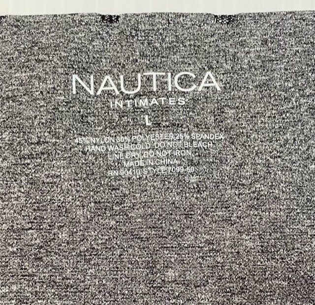 Nautica Intimates Womens Size Large Hi Waist Shaping Brief Boxer Gray