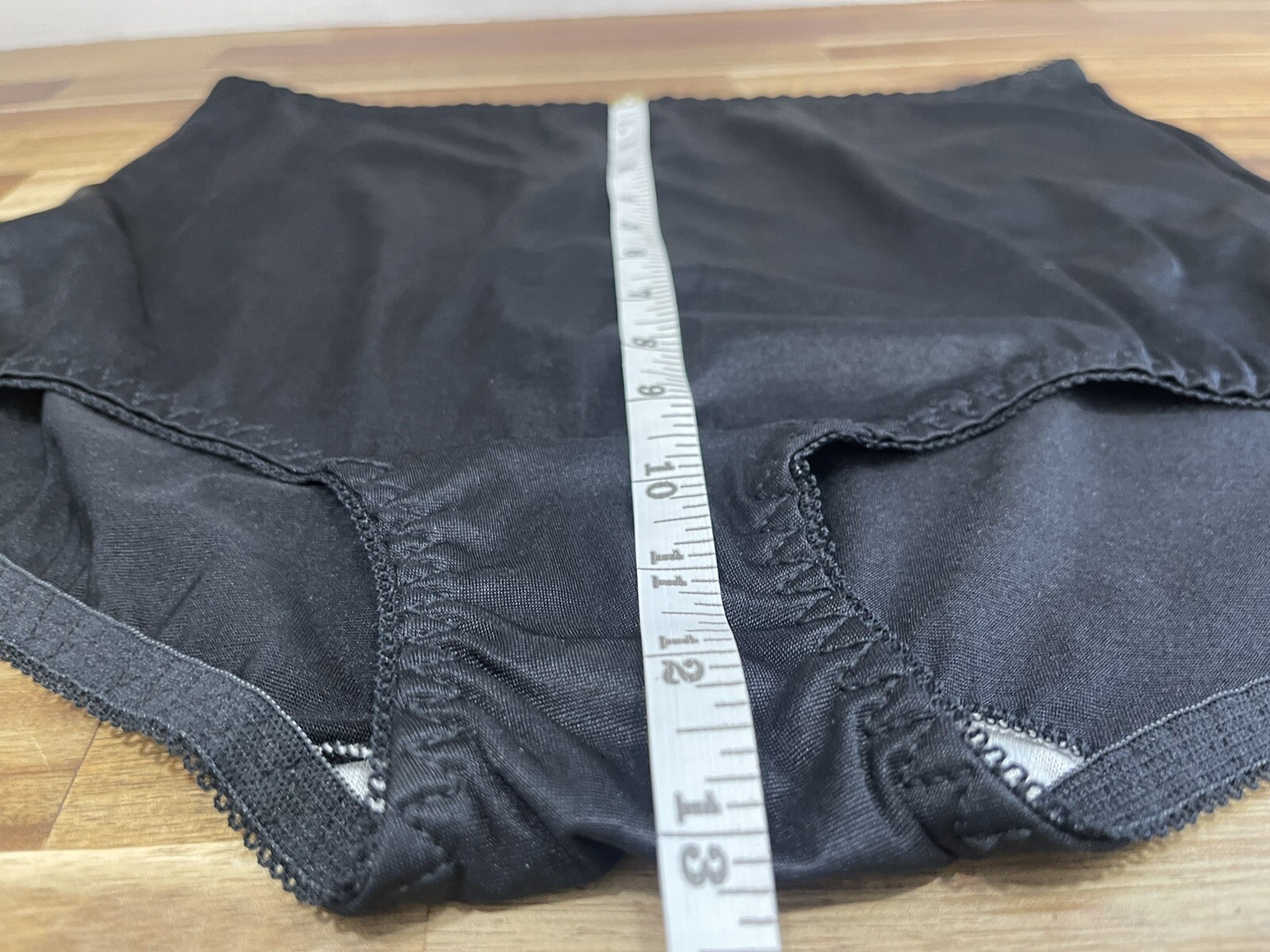 ✅Vtg ✅Nylon Panties ✅Granny High Waisted ✅Cotton Crotch ✅Black ✅Sz 36 ✅Silky