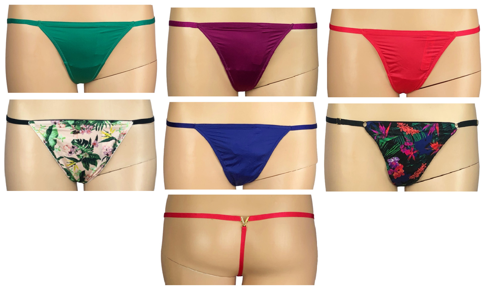 VICTORIA’S SECRET VERY SEXY “V” HARDWARE V-STRING THONG PANTY XS S M L XL NWT