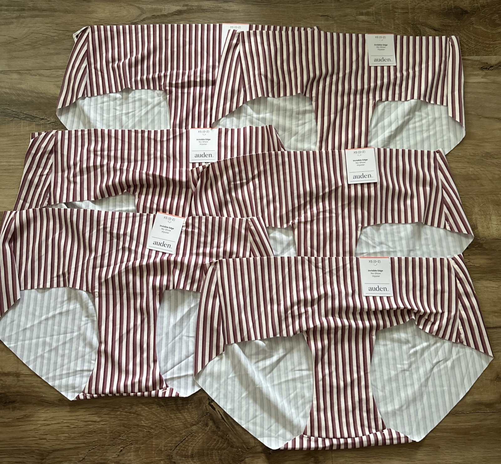 Target Auden Women’s Underwear Lot Of 6 Size XS Invisible Edge No Show Hipster