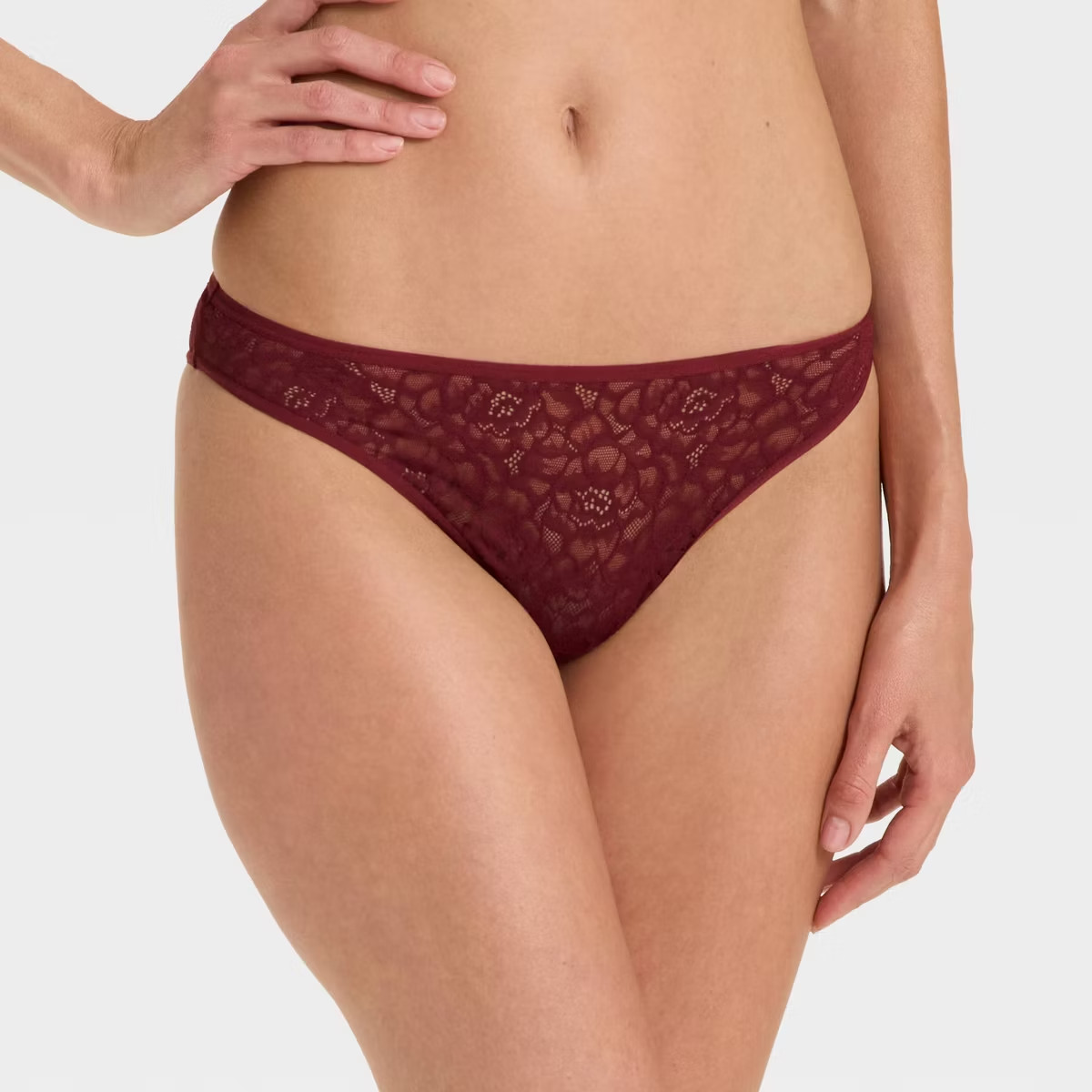 Women’s Rose Lace Cheeky Underwear – Auden Red XL *NWT*