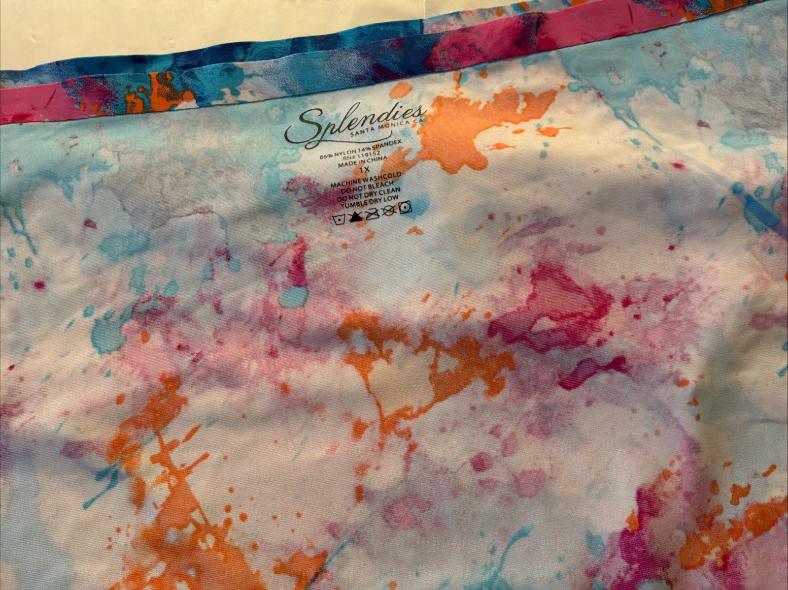 Splendies Women’s Paint Splash Panties Size 1X NWT