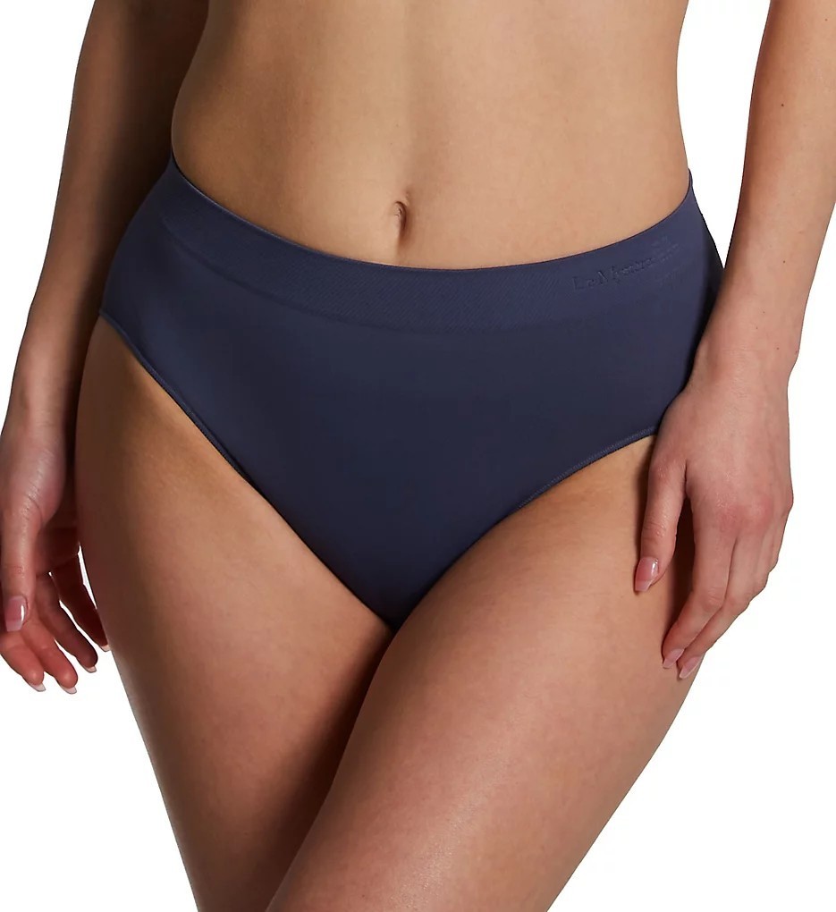 Le Mystere Seamless Comfort Hi Cut Panty Women’s Small Azure Blue Pull-On