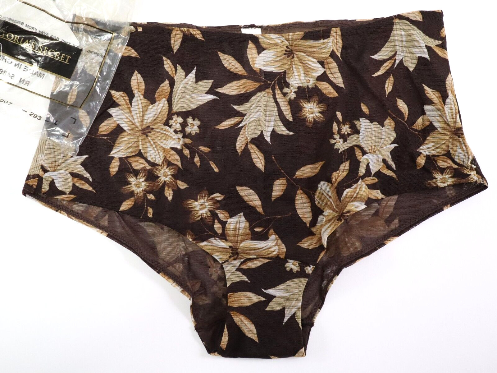 NEW Victoria’s Secret VTG 90s Y2k MODERN MESH High Waist Cut Brief Panty LARGE