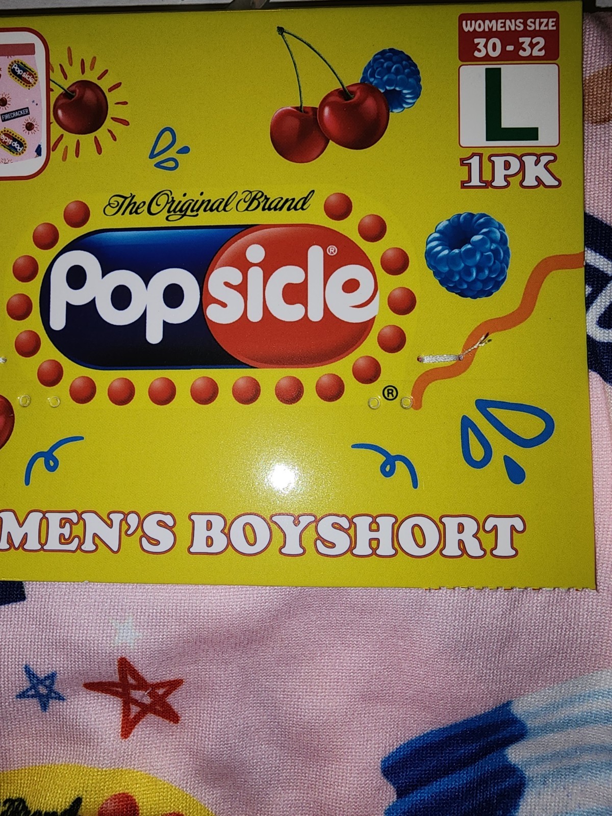 New Popsicle Women’s Boyshort Size Large 30-32