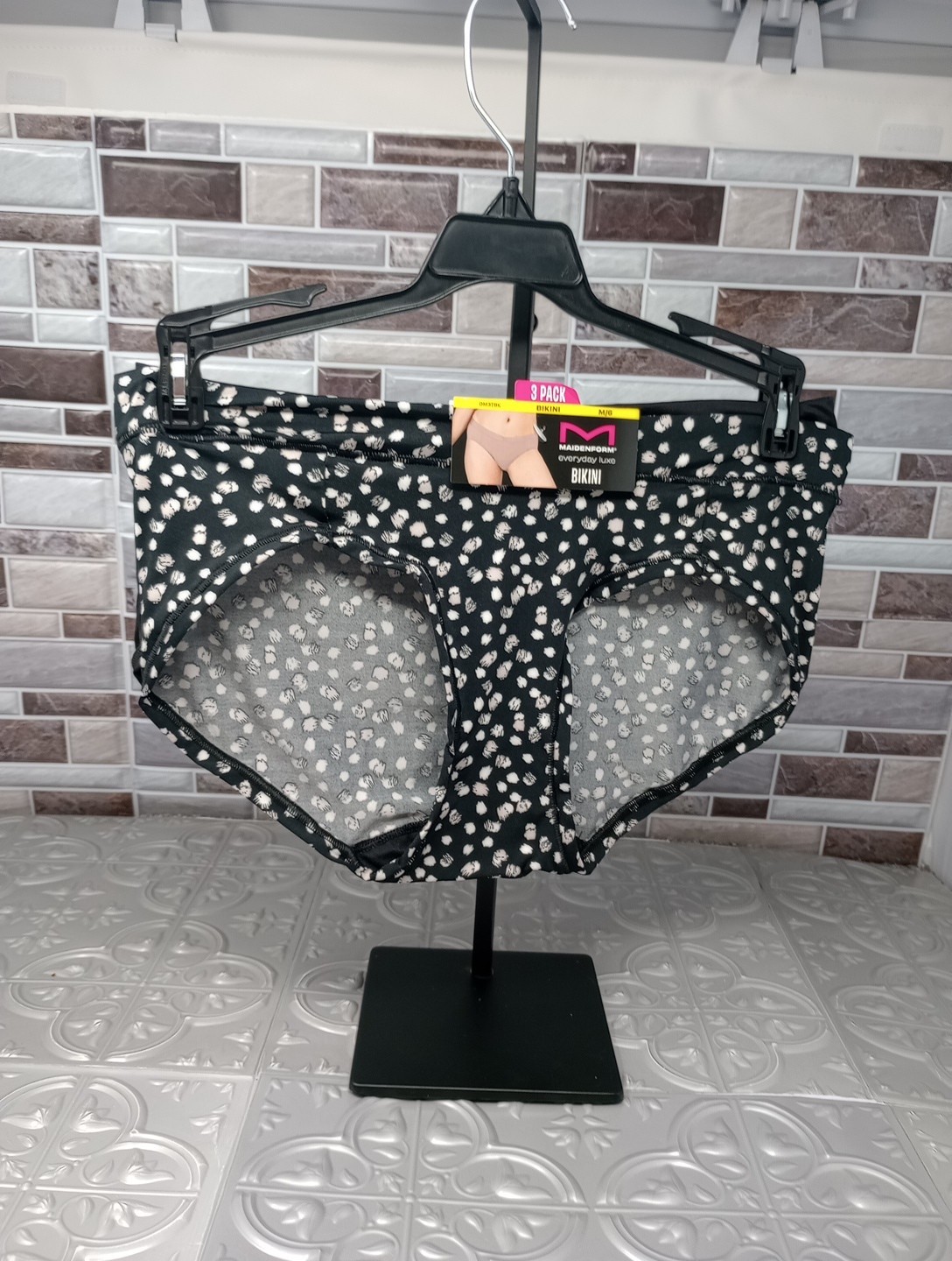 NEW 3 Pair Maidenform Size M/6 Everyday Luxe BIKINI Panties DM3TBK A13V