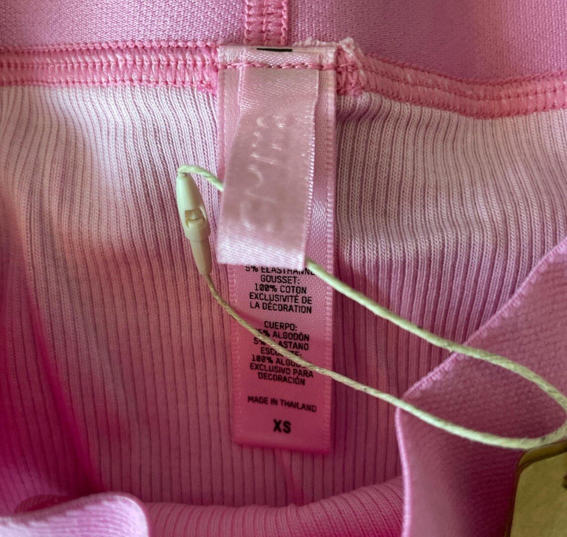 SKIMS Cotton Rib Cheeky Panty XS Bubblegum Pink Limited Edition NWT
