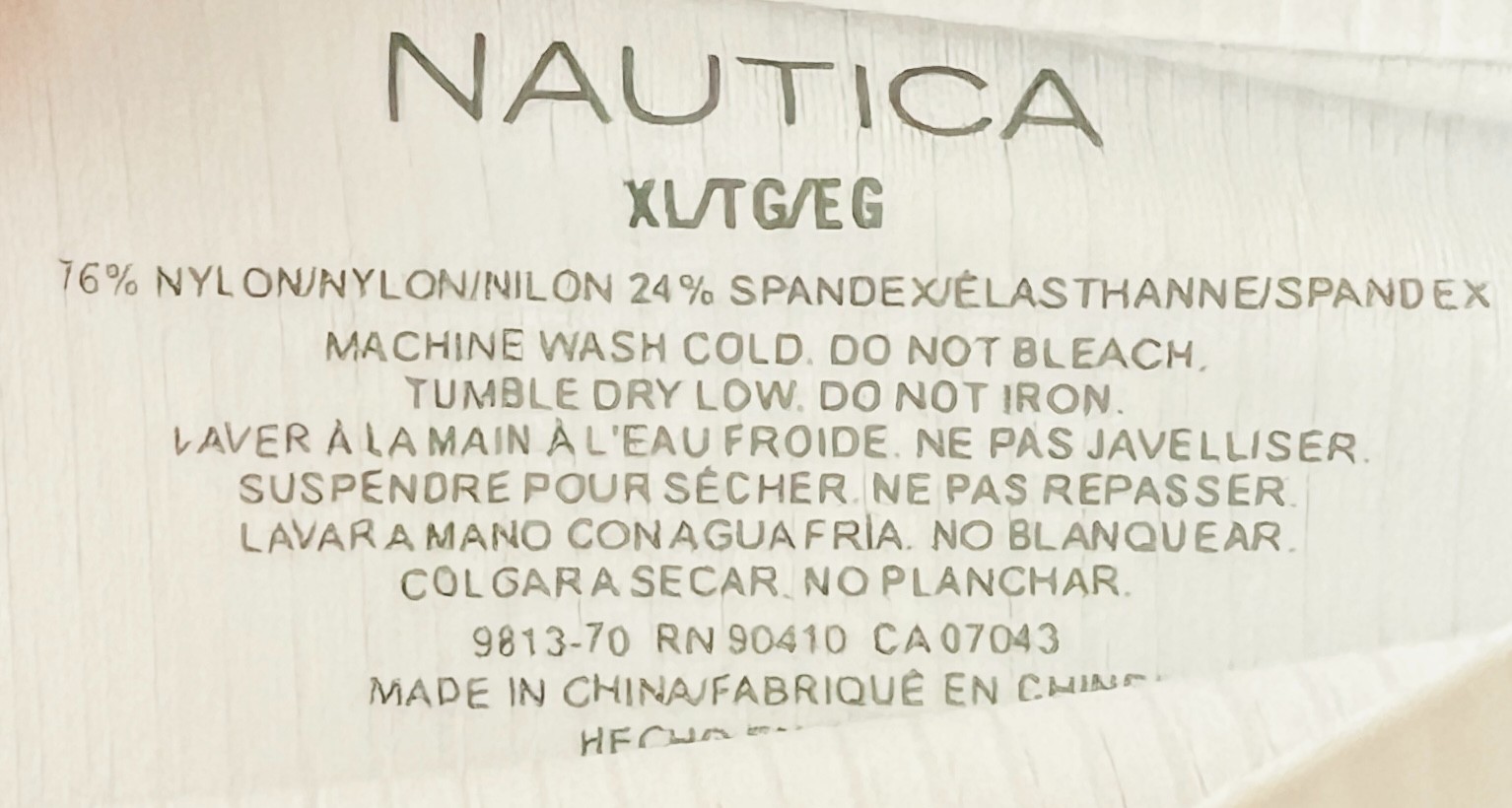 Nautica Size XL NT9813 No Show Laser Super Soft Hipsters Panties Solid NWT