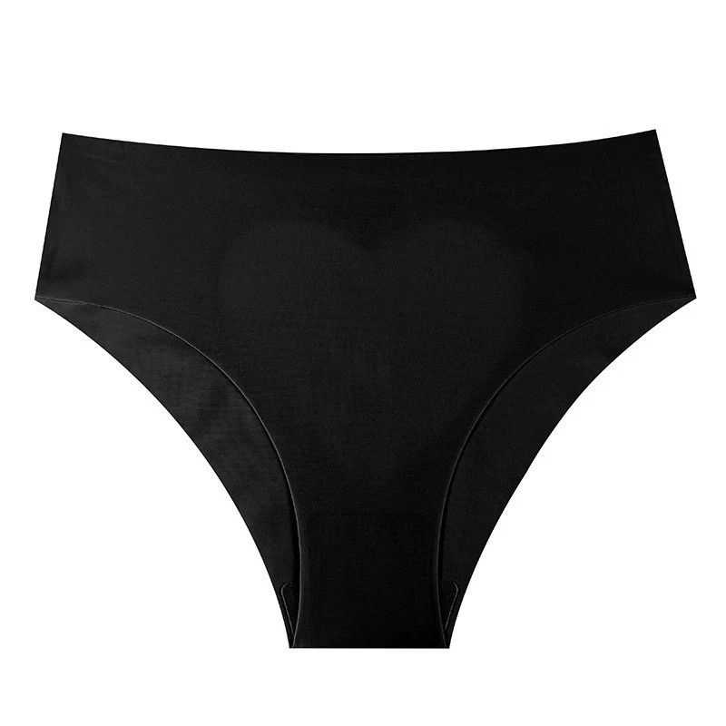 5 Pack Womens Heart Seamless Undewear Panties Solid Stretch No Show Bikini Panty