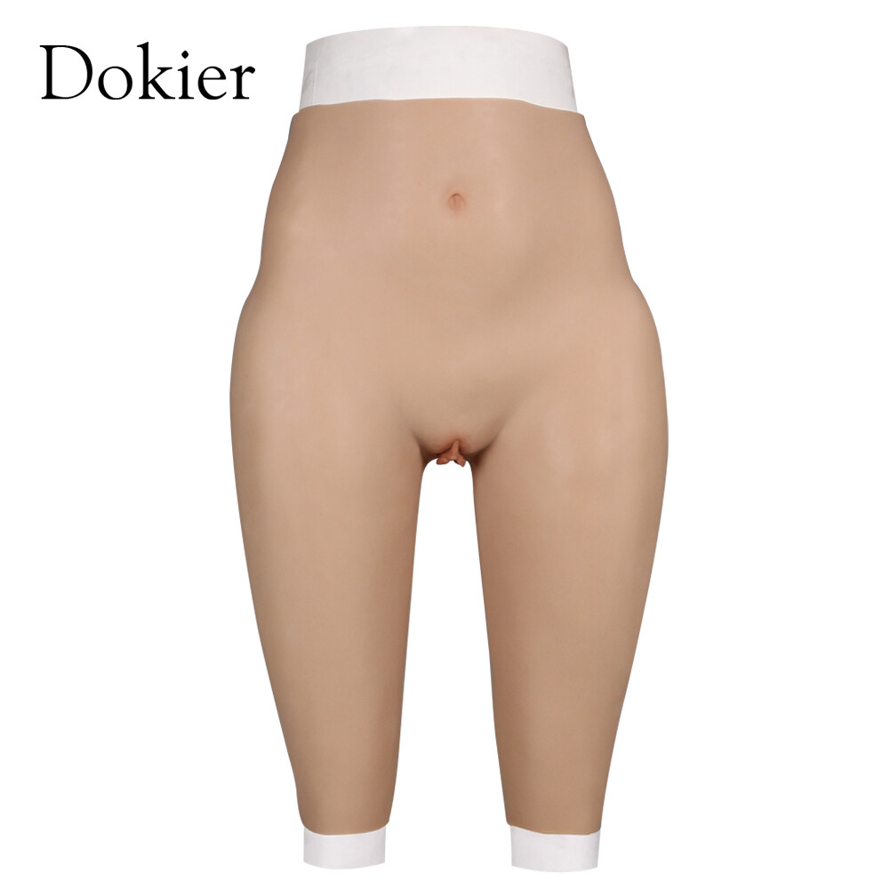 Dokier Plus Size Silicone Crossdresser Pants Hip Shaping Panty Vagina Panties