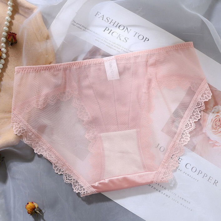 5 Pack Lot Sexy Ladies Womens Satin Panties Intimates Sheer Full Brief Underwear