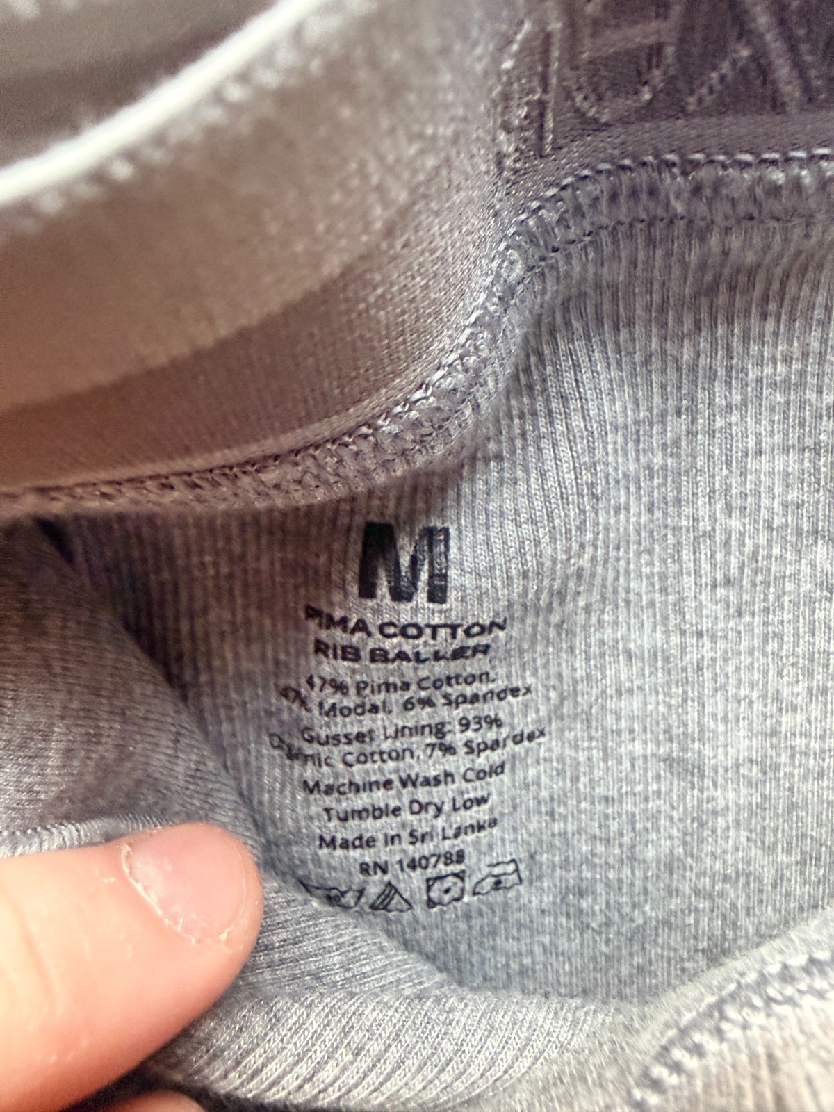 3x Woxer Womens Baller Rib Grey Medium Boxer Briefs Everyday Comfort