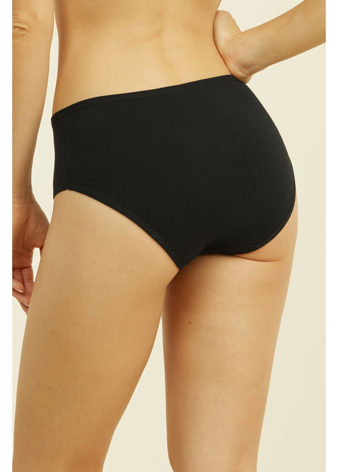 6 Pack S M L Women Plain Solid Cotton Bikini Hipster Panties Underwear Lingeries