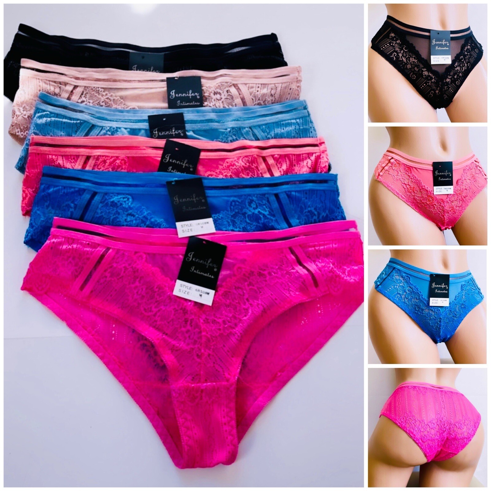 6-12 Bikini cheeky Hipster WOMEN’S Lace UNDERWEAR PANTY Panties Undies 8643 S-XL