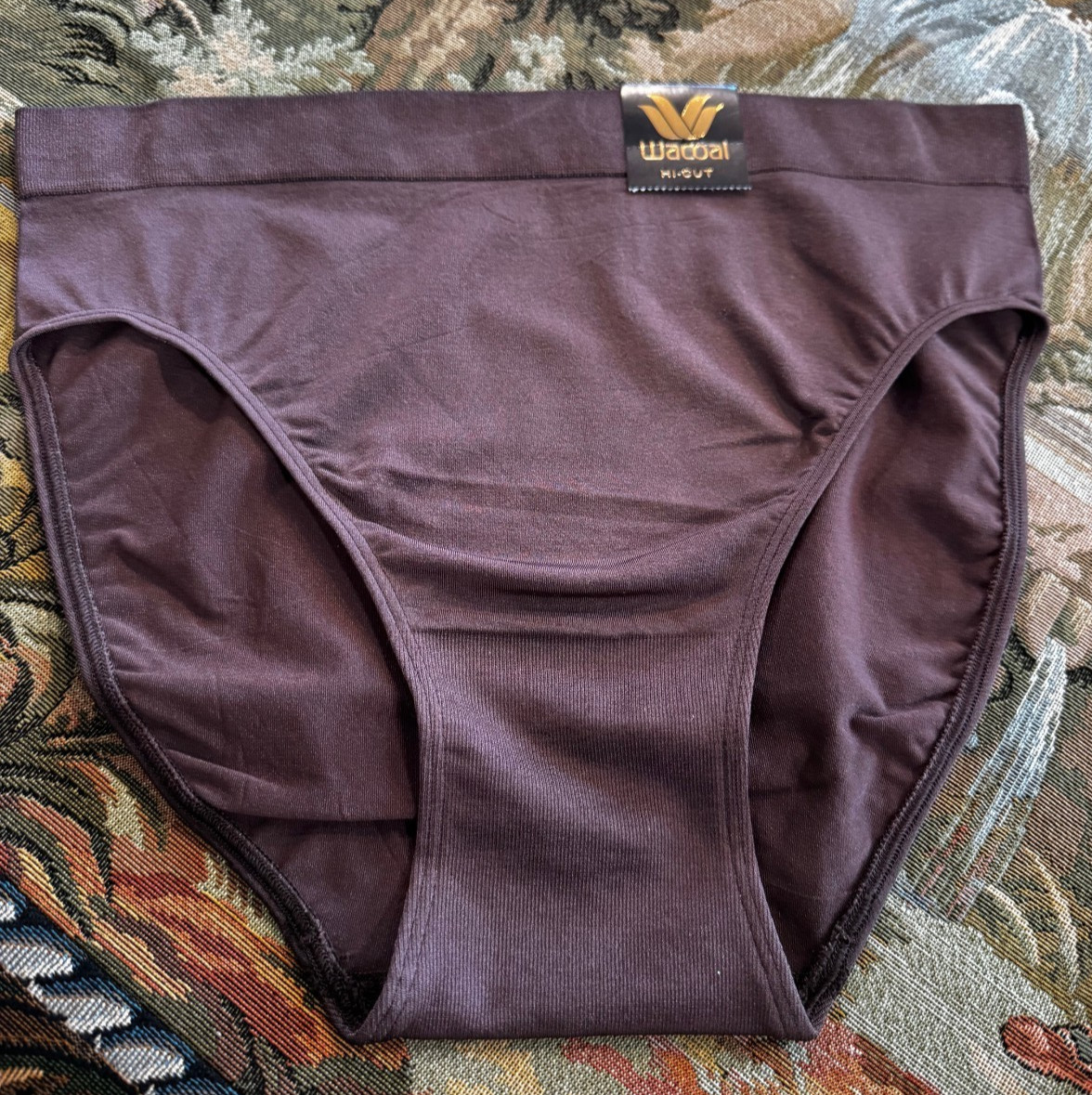WACOAL 834175 HOT FUDGE BROWN ~ B-SMOOTH HICUT BRIEF PANTIES ~ SMALL