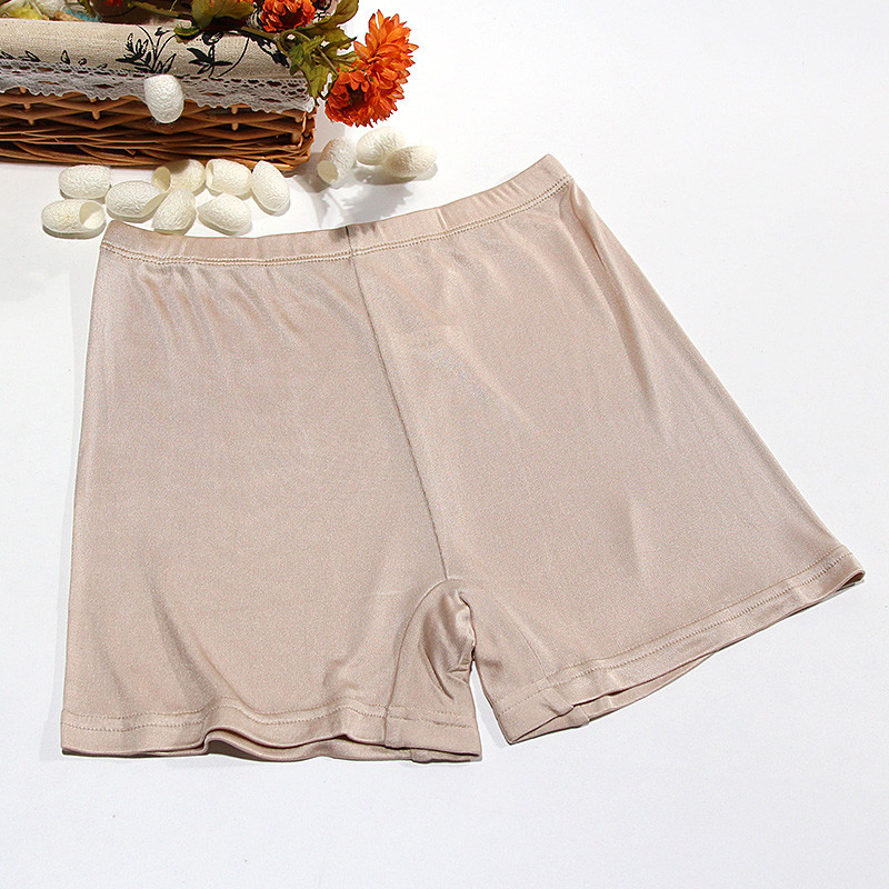 Lady Knitted Silk Shorts Stretch Boxer Underwear Underpant Knicker Safety Pants
