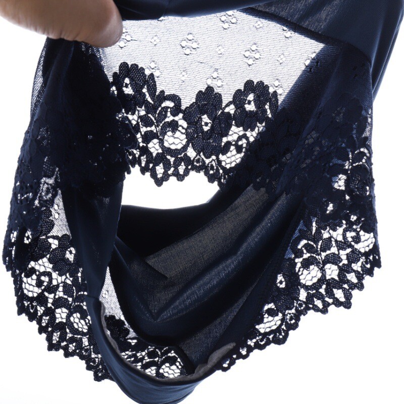 4 Pack Lot Sexy Womens High Waist Thongs Panties G string Lace Sheer Underwear