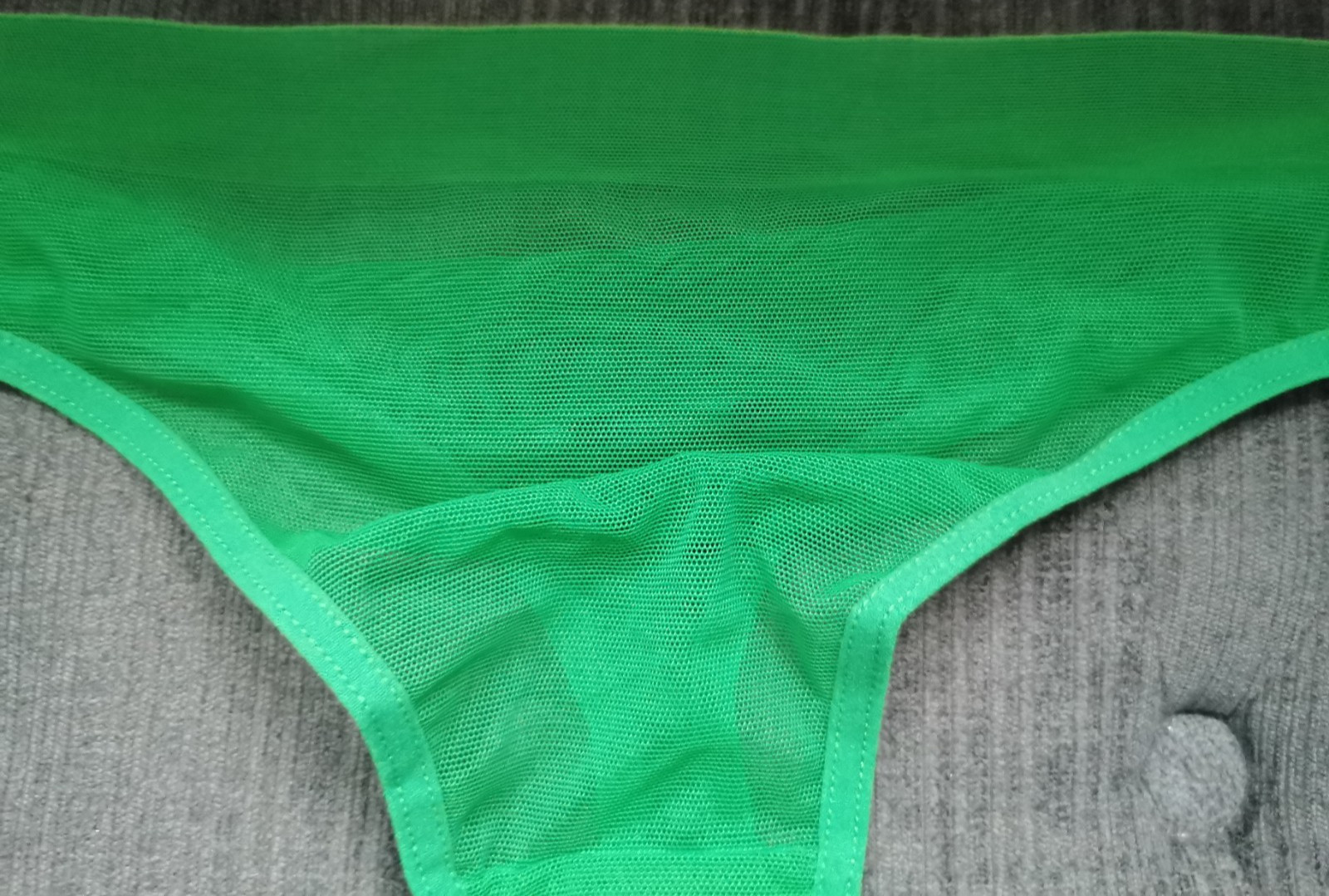 Asos Design Green Maddy Clean Mesh Micro Thong Size 10