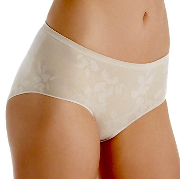 JOCKEY EcoComfort Light Nude Floral Leaf Hipster Panty NEW Womens Sz 5 S