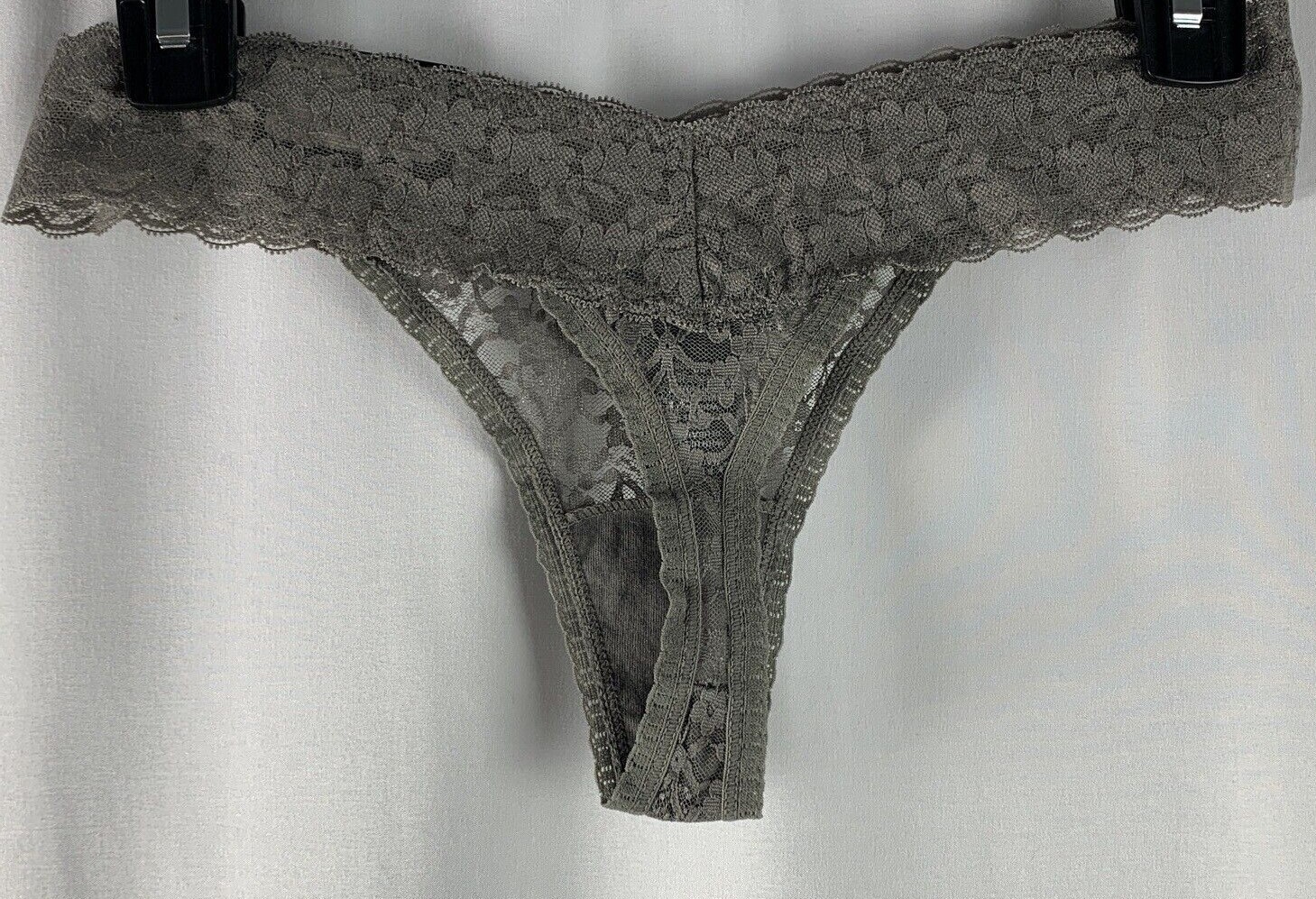 A&I Women’s Charcoal Lace Thong Panties – Choose Size