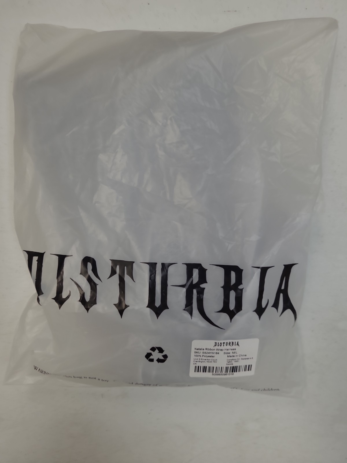 New Disturbia Natalia Ribbon Wrap Harness Women’s US Size M/L