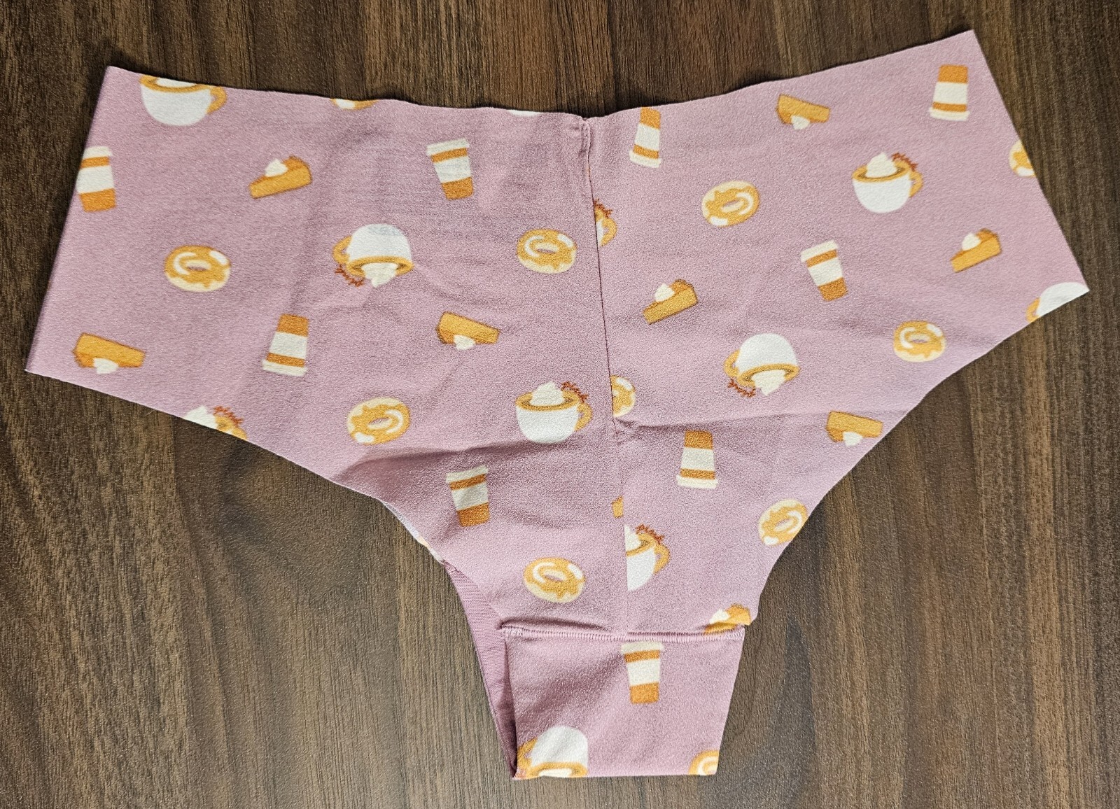 Size Medium Cheekster PINK by Victoria’s Secret Coffee Donut Pumpkin Pie New
