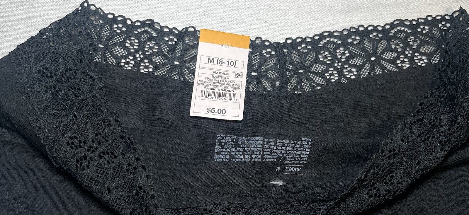 NWT Lot Of 6 Auden Panties Set Assorted Styles/colors Size Medium Cotton Blend
