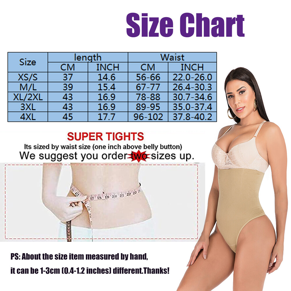 Women’s Waist Tummy Control Thong Body Shaper Panty Trainer Butt Lifter Enhancer