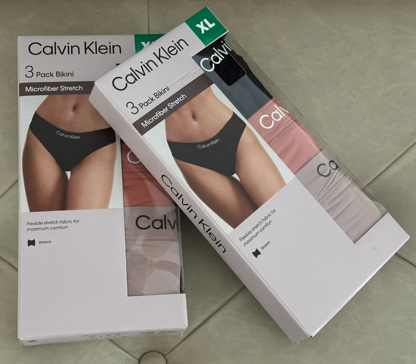 Calvin Klein Microfiber Stretch Bikini – XL – 3 pack each