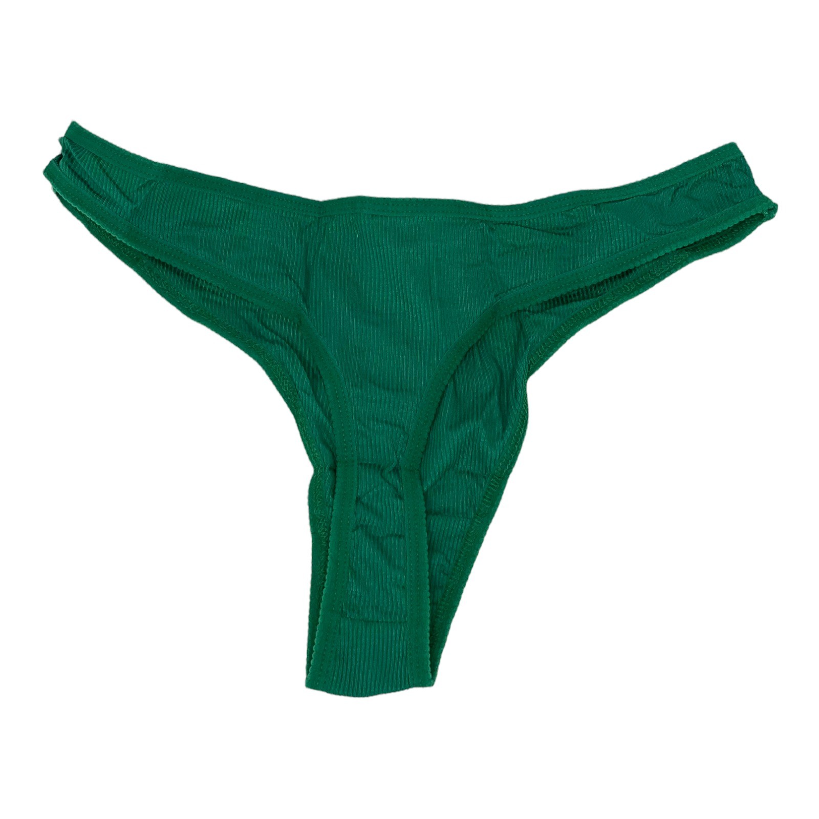 Knotty Knickers XL Thong G-String Lingerie Bundle 5 Pack Plaid Lace Mesh Ribbed
