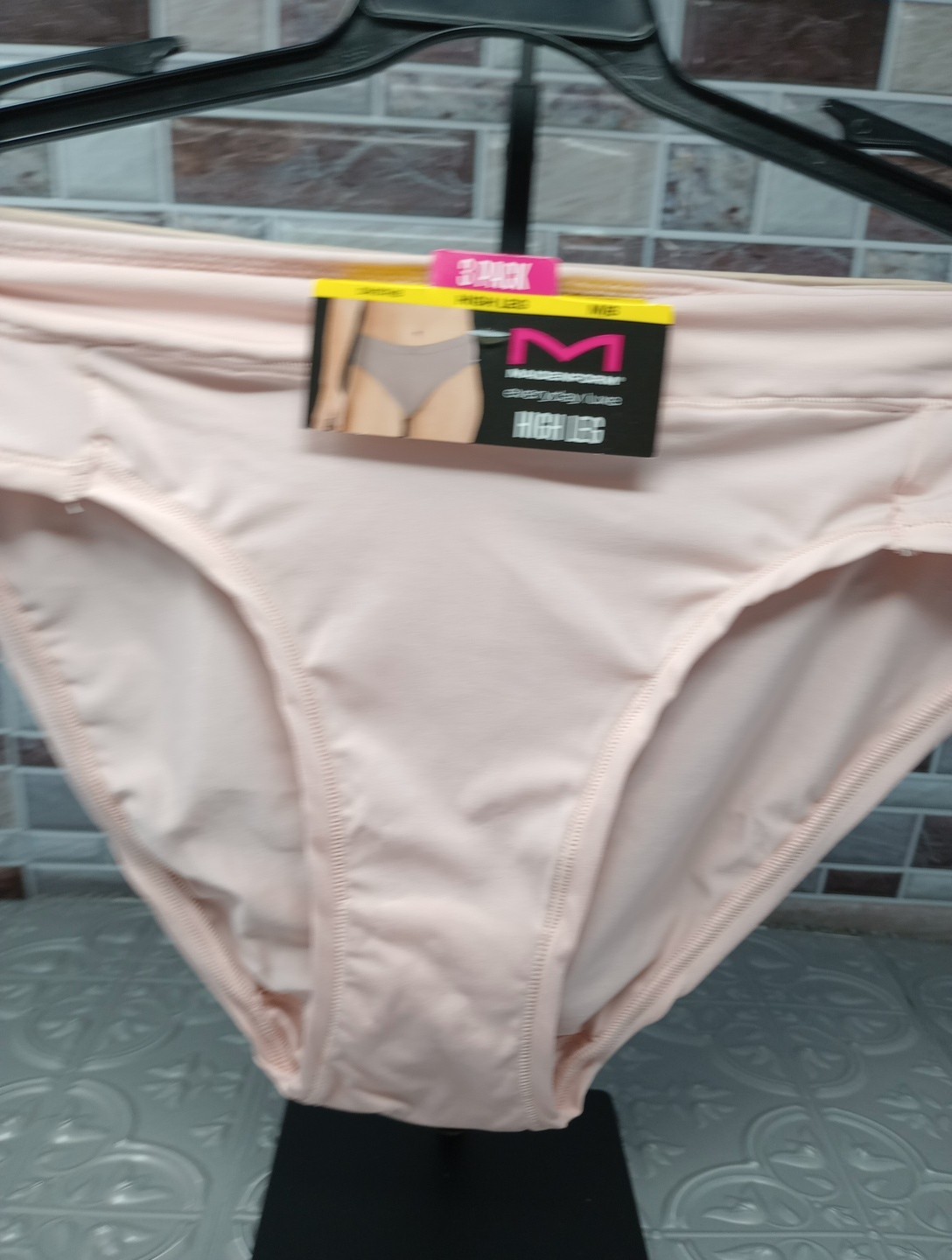NWT Maidenform 3 Pair Everyday Luxe Sz. M/6 HIGH LEG Panties DM3THB A1EV
