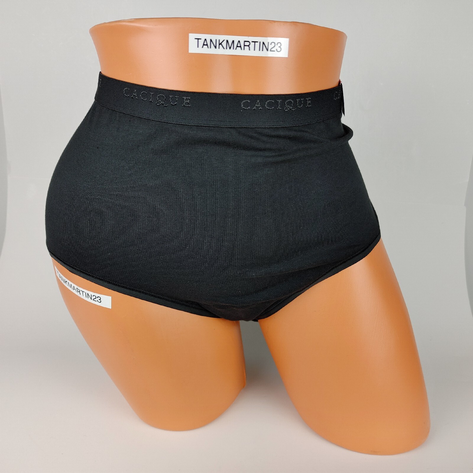 NWT LANE BRYANT CACIQUE PLUS 14/16 COTTON FULL BRIEF PANTY SOLID BLACK