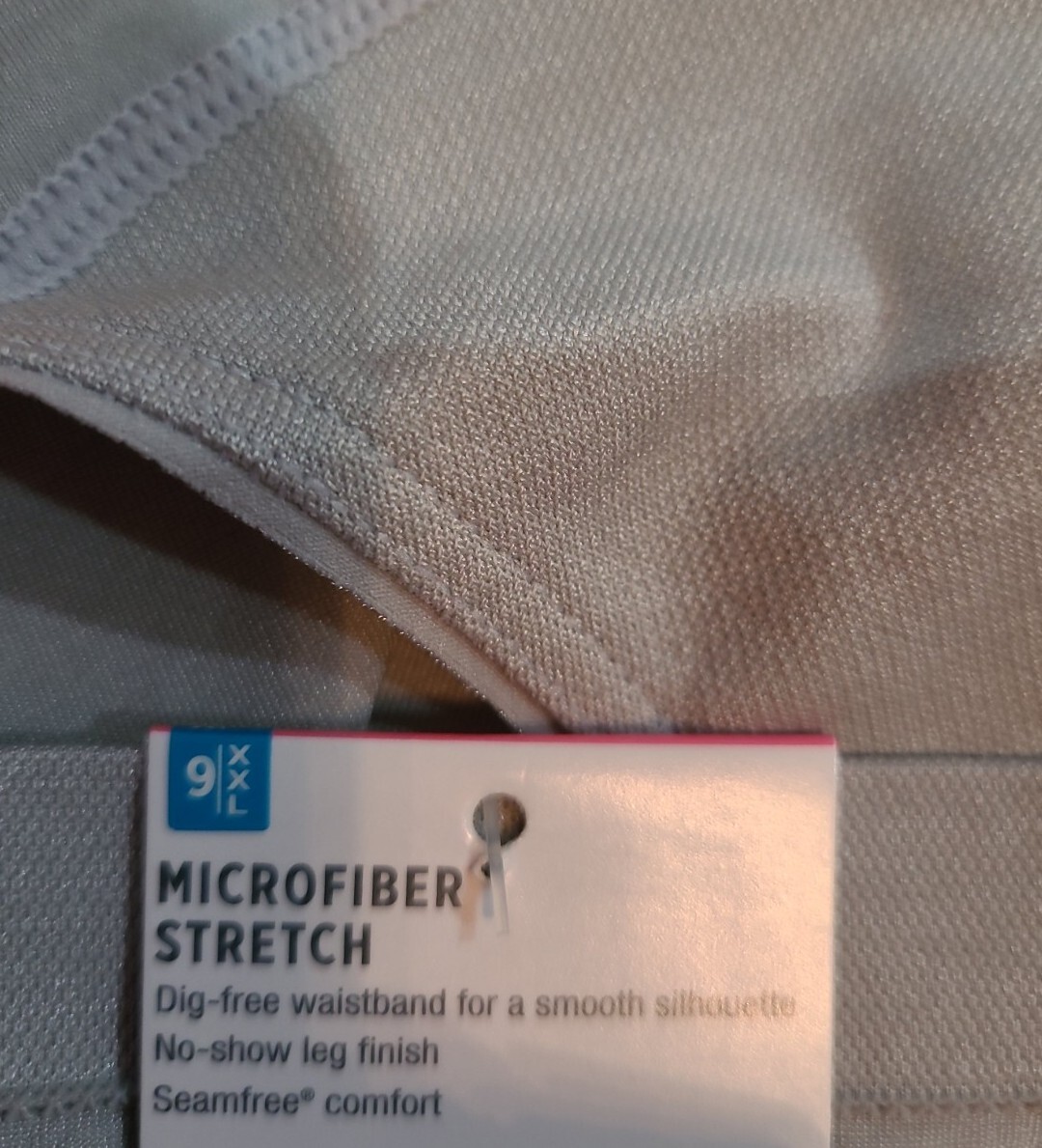9/XXL JOCKEY Smooth & Shine Seamfree Stretch Gray Hipster 2187 nwt