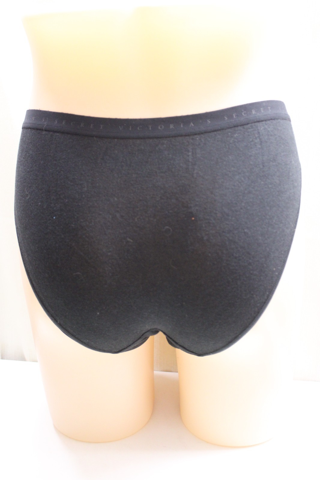 Victoria’s Secret hi-cut brief panties black cotton elastane L