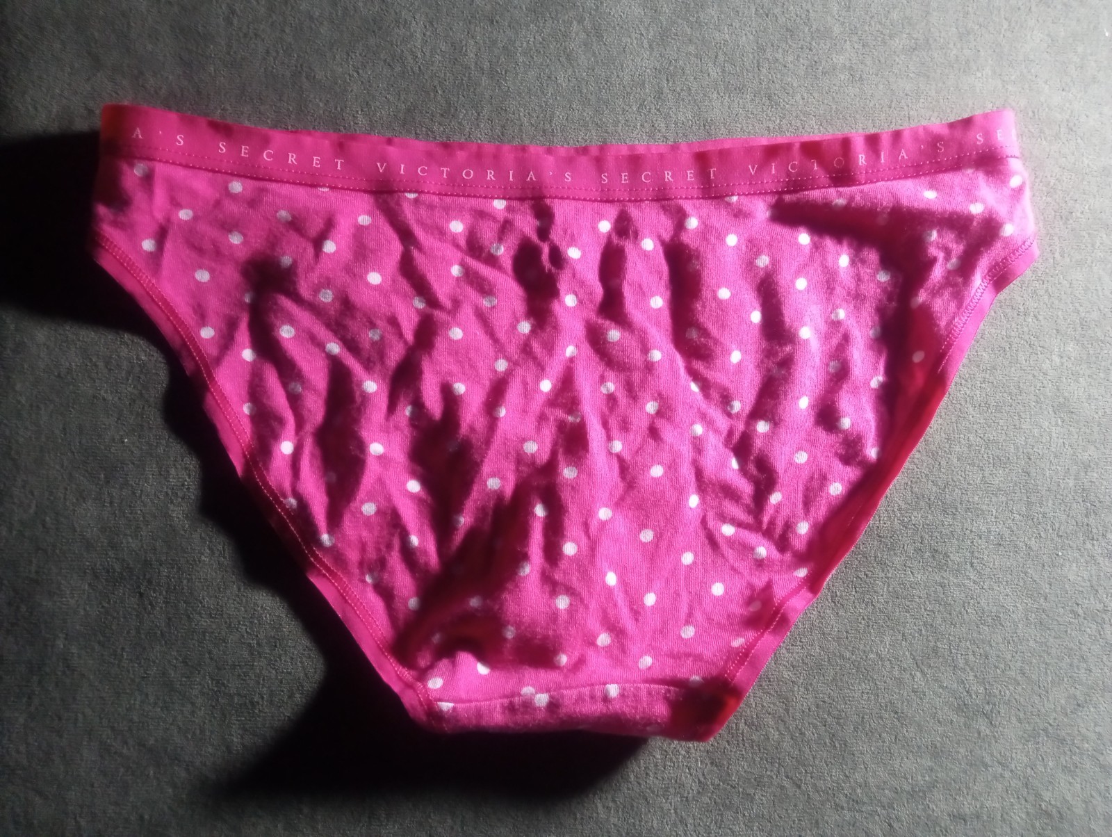 Victoria’s Secret Signature Small 28″ 30″ 32″ Pink Polka Dots Bikini Panties