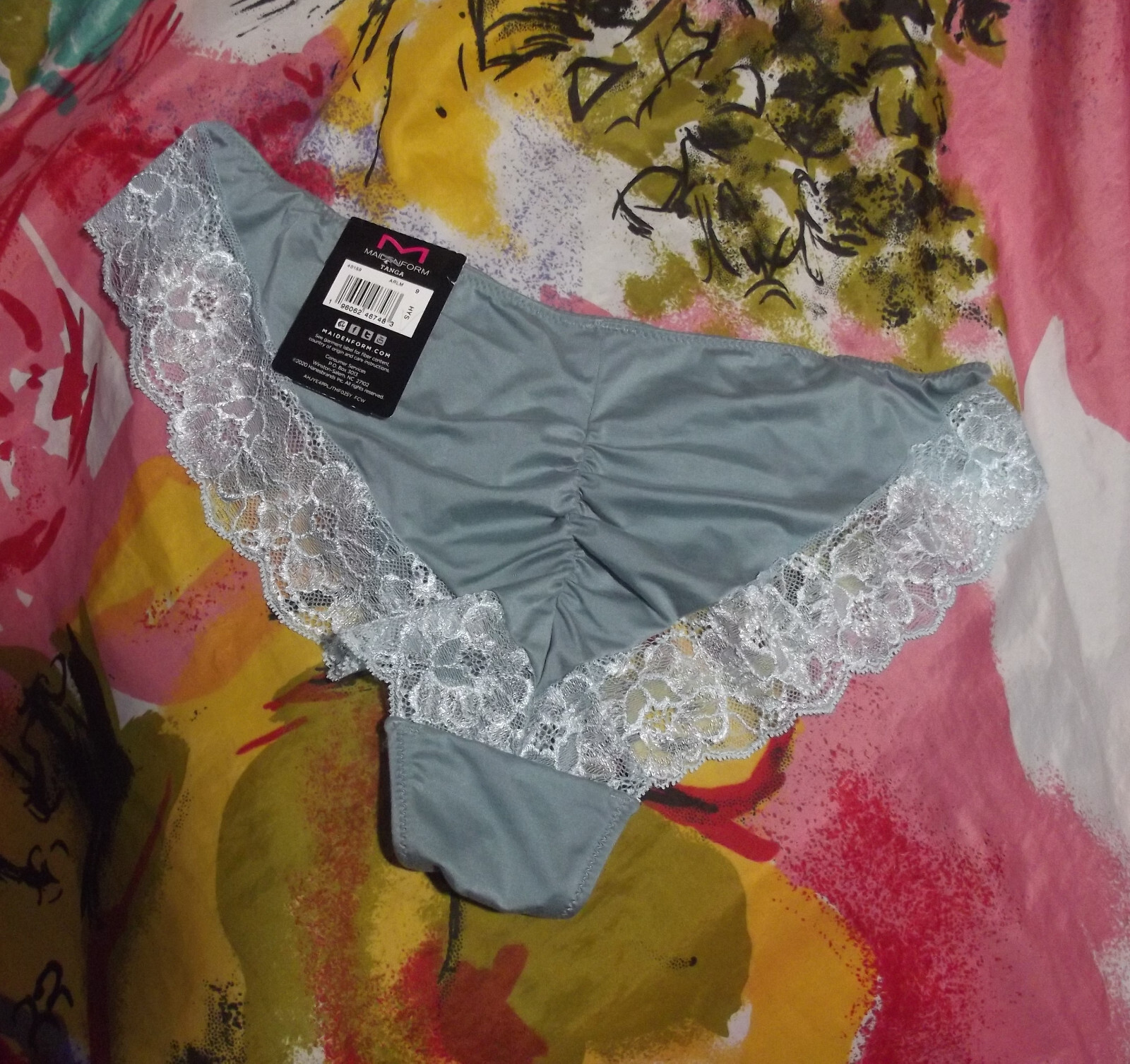 3 NEW MAIDENFORM COMFORT DEVOTION 40159 ARLM TANGA PANTIES 2XL/9