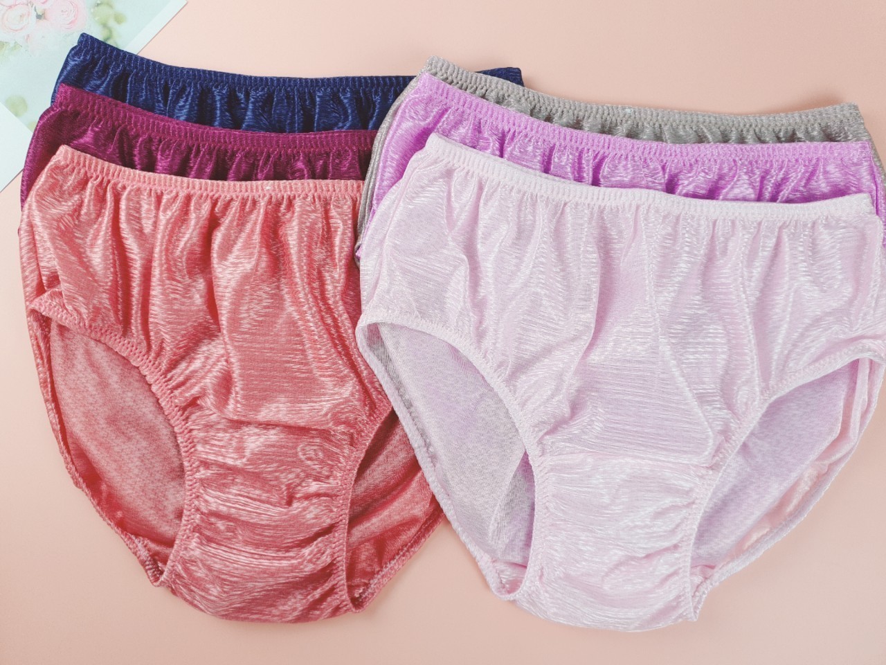 Nylon Panties Unisex Men Women Briefs Soft Shiny Underwear Lingerie Lot Set