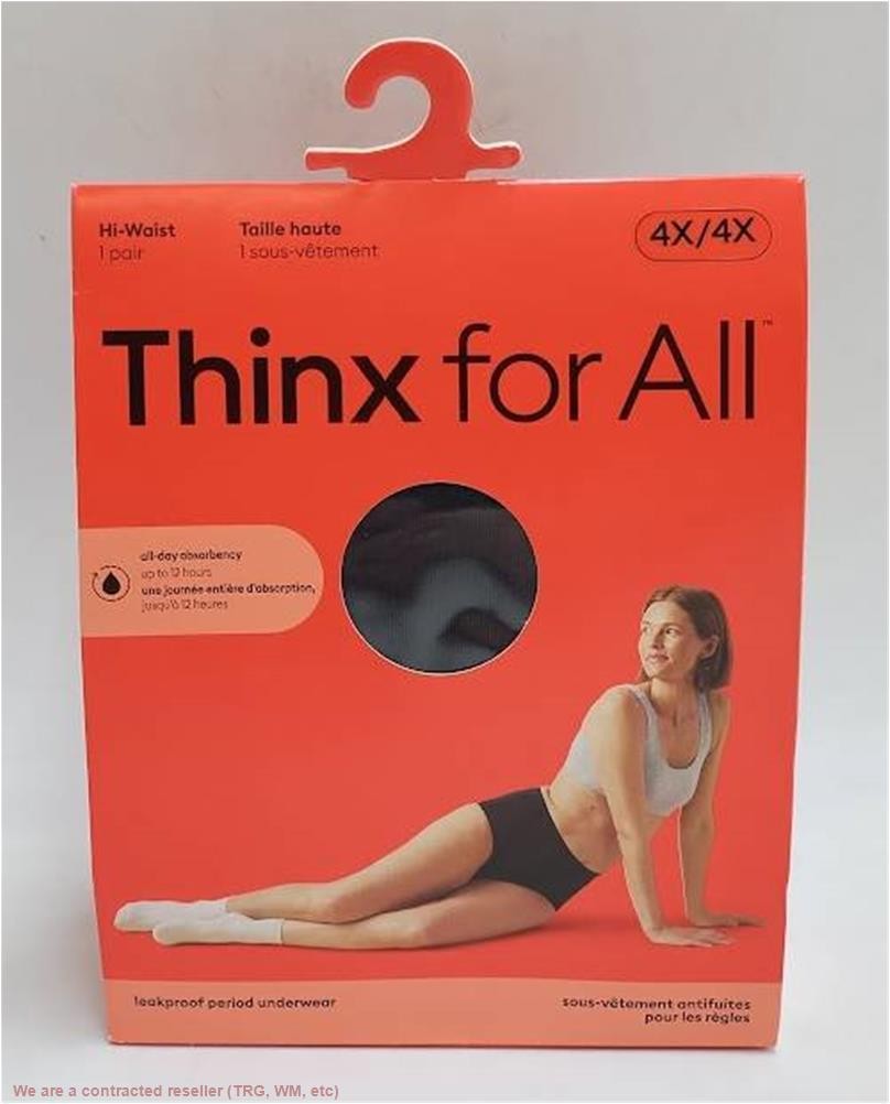 Thinx for All Women’s Leakproof Period Briefs – Black 4X *SEE DEAL!!!*