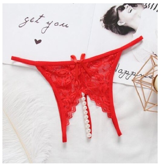 Thong Bikini Sheer G-string Open Lace Lingerie Women Underwear Panties Mesh NEW