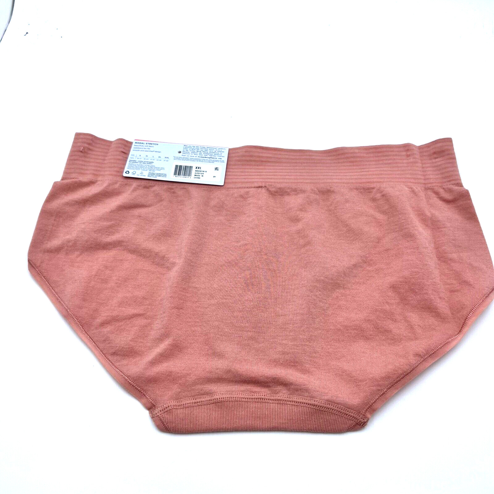 Jockey Generation Womens Natural Beauty Hipster Panty Size XXL Dark Peach/Pink