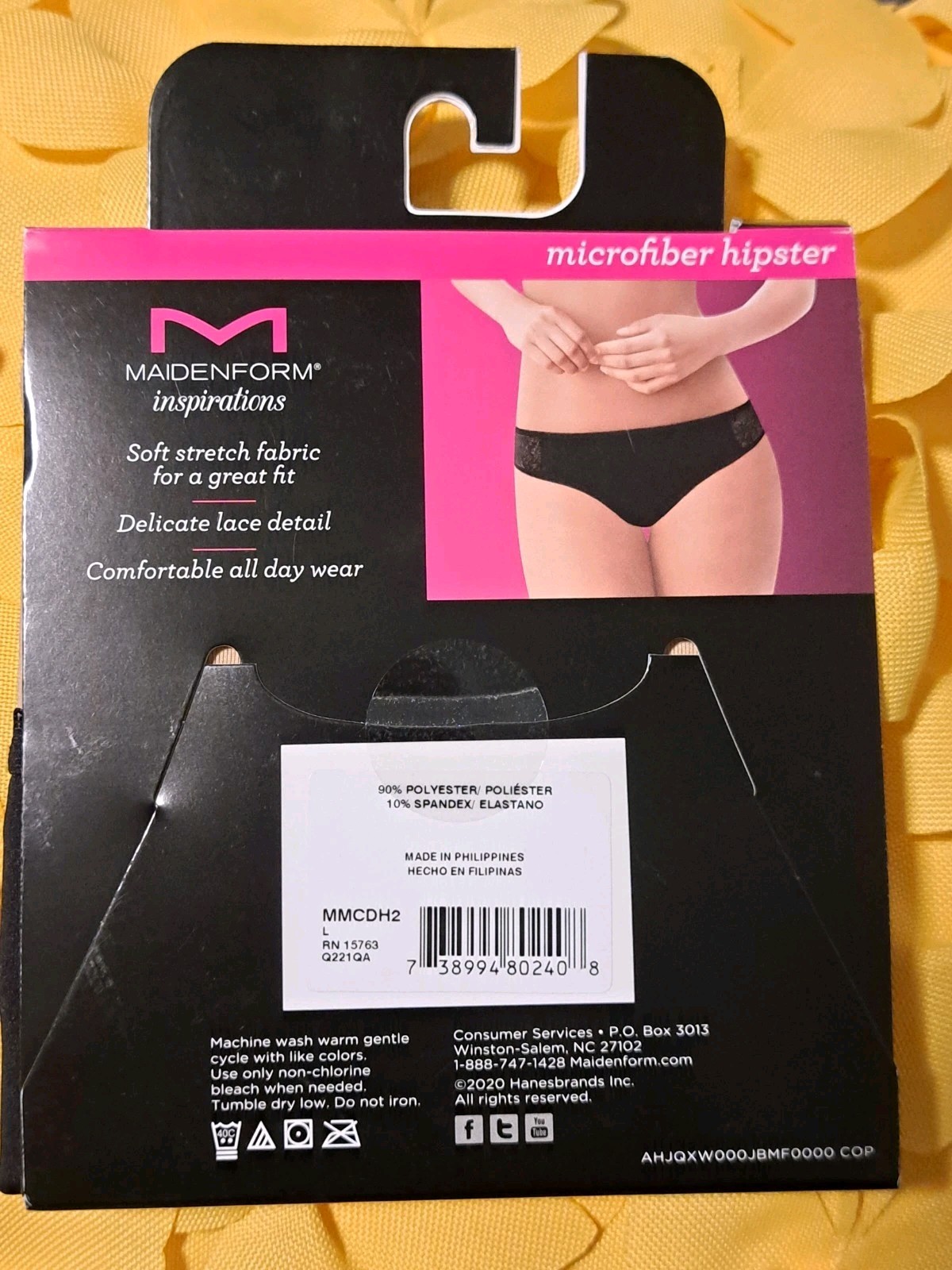 Maidenform Inspirations Microfiber Hipster Panties Set Of 3 /2 Packs Size L (7)