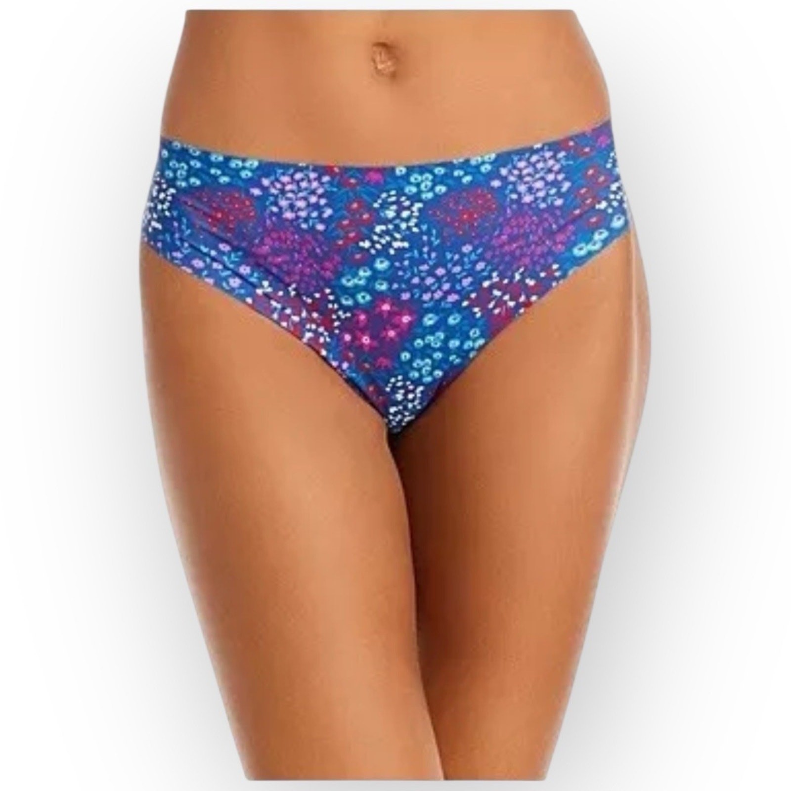 NWT Aqua Intimates 2-Pack Stretch Hipsters – Small, Bandana & Floral Print 0563