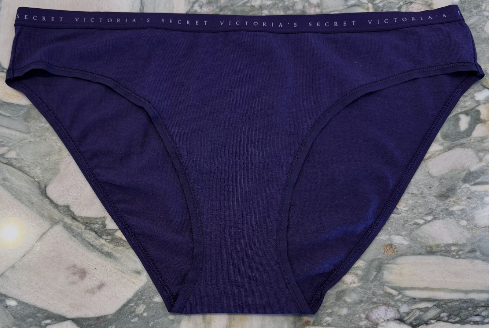 NEW Victoria Secret Cotton Bikini Panty – Amethyst Purple – XL or XXL
