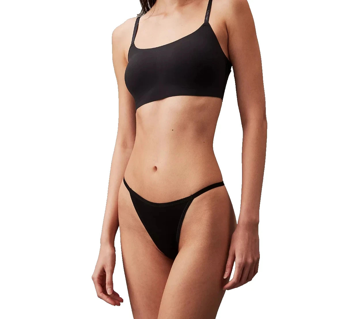 NwT Calvin Klein Women (X-LARGE) IDEAL COTTON STRING THONG QD5122-001