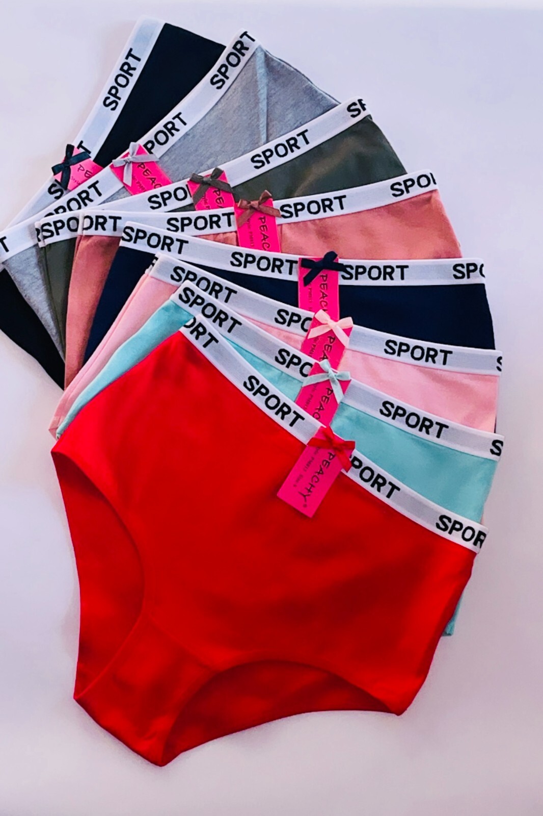 Women’s Panties 6-Pack No Ride Up Cotton Brief Cut Underwear Cool Comfort S-2XL