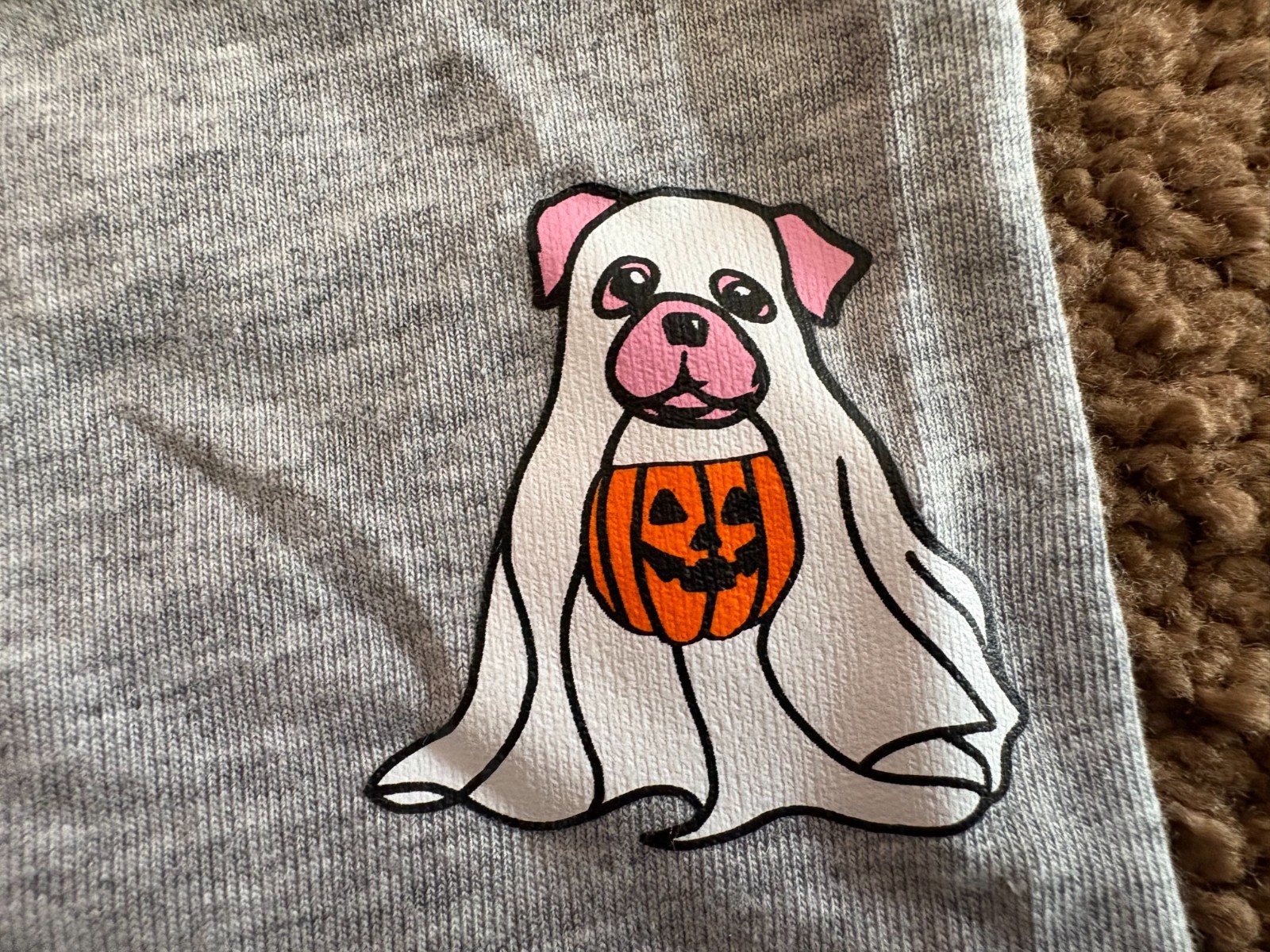 NWT VICTORIA’S SECRET PINK GHOST DOG HALLOWEEN BOYSHORT PANTIES Panty Size Med