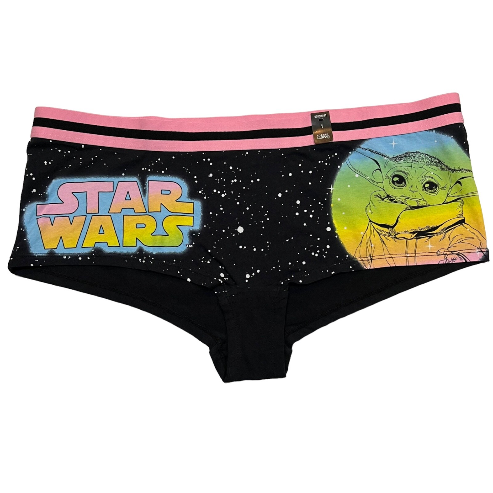 NWT TORRID Boyshort Pantie Sz 1X-2X-3X Star Wars Groot